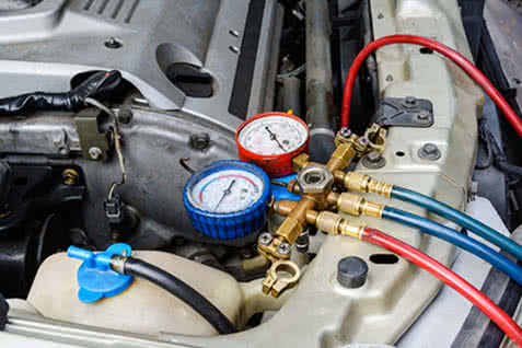 photo of automotive AC repair service